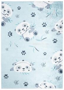 Makro Abra Dětský kusový koberec vhodný k praní BAMBINO 36460 Medvídci Koala protiskluzový modrý krémový Rozměr: 120x170 cm
