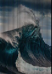 Neuhofer Designový akustický panel „Mořská vlna“ (Wave01) Vyberte požadovaný rozměr: NR. 4: 1693 x 2400 mm (3 panely)