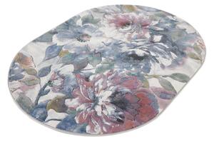 Oválný koberec Ragolle Argentum 63421 7626 Květy modrý Rozměr: 160x230 cm