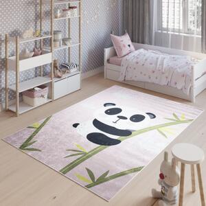 Makro Abra Dětský kusový koberec vhodný k praní BAMBINO 40690 Medvídek Koala růžový Rozměr: 120x170 cm