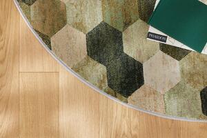 Oválný koberec Ragolle Argentum 63456 6444 zelený šedý béžový Rozměr: 160x230 cm