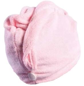 Zaparkorun Ručník - turban na vysoušení vlasů pro děti - růžový