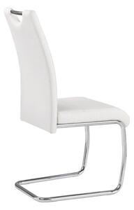 Sada 4 čalouněných židlí K211, Potah: PU ekokůže U-3 (bílá) Mirjan24 5903211301179