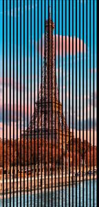 Neuhofer Designový akustický panel „Eiffelova věž“ (Eiffelturm01) Vyberte požadovaný rozměr: NR. 3: 1133 x 2400 mm (2 panely)