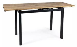Signal Rozkládací jídelní stůl Brandley 110/170 cm dub artisan/černý mat
