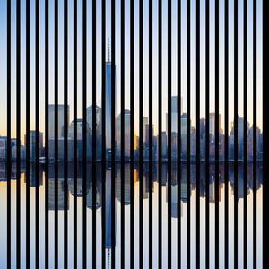 Neuhofer Designový akustický panel „New York“ (Newyork01) Vyberte požadovaný rozměr: NR. 1: 573 x 573 mm (1 panel)