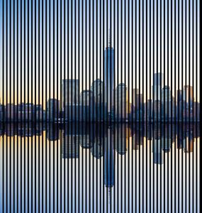 Neuhofer Designový akustický panel „New York“ (Newyork01) Vyberte požadovaný rozměr: NR. 5: 2253 x 2400 mm (4 panely)