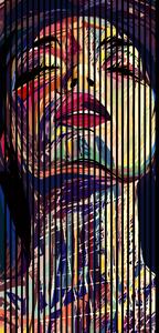 Neuhofer Designový akustický panel „Femme fatale“ (Flash01) Vyberte požadovaný rozměr: NR. 3: 1133 x 2400 mm (2 panely)