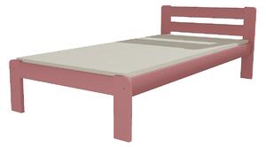 Vomaks unit, s.r.o. Jednolůžková postel VMK002A Povrchová úprava: netransparentní barva růžová, Rozměr: 80 x 200 cm