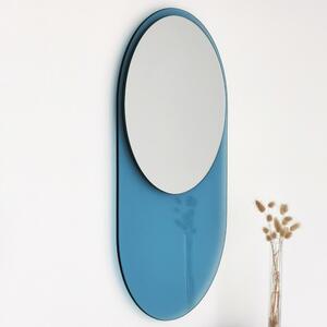 Damzaan Modré nástěnné zrcadlo Mino