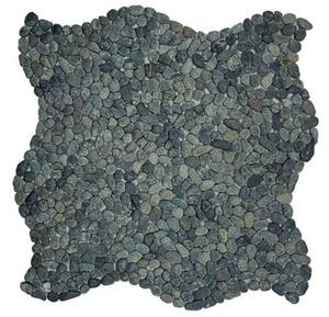 Kamenná mozaika Mosavit Mini pebbles negro 30x30 cm mat PEBBLENE