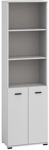 ML FURNITURE Knihovna - BARDO 02, šedá