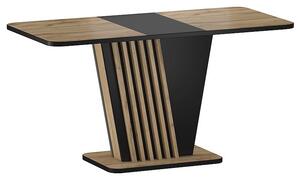 Signal Rozkládací jídelní stůl Nevio 125/170 cm dub artisan/černý