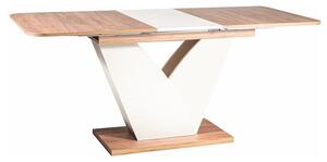 Signal Rozkládací jídelní stůl Vidar 140/180 cm dub craft/krémový