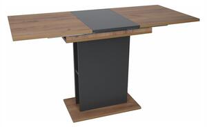 SIGNAL Jídelní stůl - TAMPA, 100/135x60, dub craft/antracit