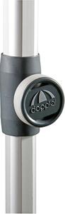Doppler EXPERT 280 cm - slunečník s automatickým naklápěním klikou šedý (kód barvy: 827)