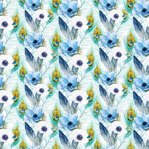 Fotožaluzie - vzor květy modré 1-67216713 100 x 100cm