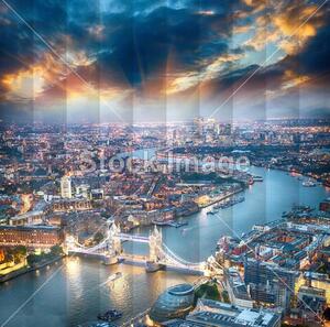 Fotožaluzie - - Londýn noční 100 x 100cm