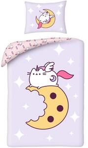 Ložní povlečení z mikrovlákna Pusheen na měsíci