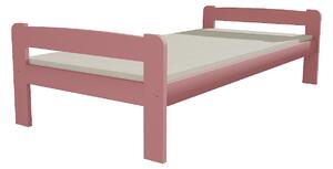 Vomaks unit, s.r.o. Jednolůžková postel VMK009C Povrchová úprava: netransparentní barva růžová, Rozměr: 80 x 200 cm