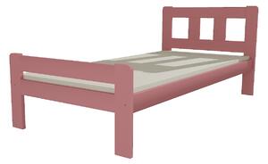 Vomaks unit, s.r.o. Jednolůžková postel VMK010C Povrchová úprava: netransparentní barva růžová, Rozměr: 90 x 200 cm