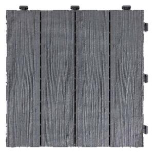 Multy Home Gumová dlaždice ARISTA Wood 30 x 30 cm, šedá