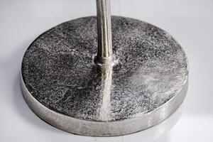 Stříbrný hliníkový odkládací stolek Ferago, 40 cm