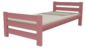 Vomaks unit, s.r.o. Jednolůžková postel VMK012D Povrchová úprava: netransparentní barva růžová, Rozměr: 80 x 200 cm