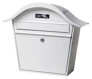 Bílá poštovní schránka Holiday 5842 z oceli