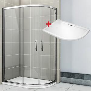 NATALI HARD 120x90 Clear Levý Sprchový kout asymetrický