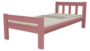 Vomaks unit, s.r.o. Jednolůžková postel VMK015C Povrchová úprava: netransparentní barva růžová, Rozměr: 90 x 200 cm