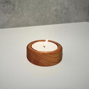 Wooden Mooden Dřevěný svícen na čajové svíčky Materiál: Dub