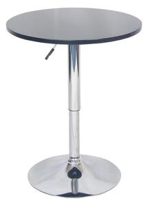 Barový stůl s nastavitelnou výškou, černá, BRANY New