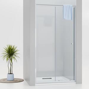 NICOL Chrom 100 čiré Sprchové posuvné dveře do niky