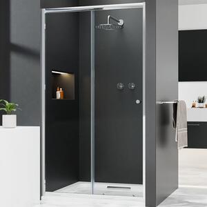 NICOL Chrom 90 čiré Sprchové posuvné dveře do niky