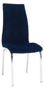 Jídelní židle, modrá / chrom, GERDA NEW
