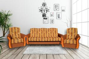 FN Sedací souprava Ibiza 3F+1+1 hnědá/olše