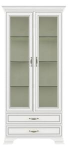Vitrína se zásuvkami 2W2S, DTD laminovaná, woodline krem, TIFFY