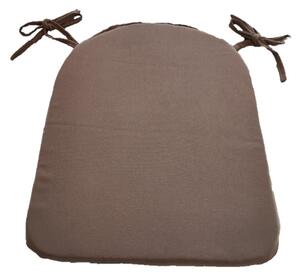 Sedák na židli se šňůrkou - 35 x 40 - světle hnědý