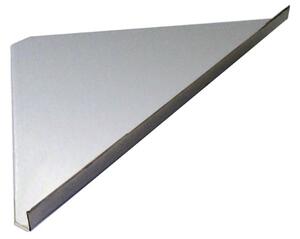 Profinox Sprchová police L, trojúhelníková, rovnoramenná, obkladová, 250x250 mm, 6 mm