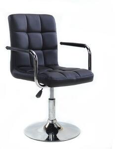 LuxuryForm Židle VERONA na kulaté podstavě černá (VPT)