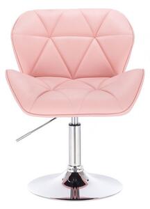 LuxuryForm Židle MILANO na kulaté podstavě růžová