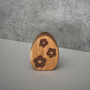 Wooden Mooden Dřevěná velikonoční vajíčka z dubu a amerického ořechu Vzor: 2