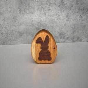 Wooden Mooden Dřevěná velikonoční vajíčka z dubu a amerického ořechu Vzor: 3