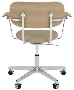 Audo CPH Béžová bouclé kancelářská židle AUDO CO s područkami