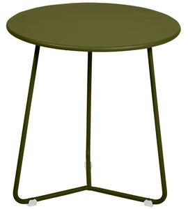 Zelený kovový odkládací stolek Fermob Cocotte 34 cm - odstín pesto
