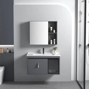 Sada koupelnového nábytku s umyvadlem Paris 60cm Grey
