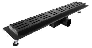 C-DRAINWELL 50 Black Odtokový podlahový žlab, kostky