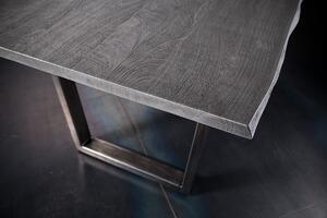 MCA Germany Jídelní stůl Calabria podnož X ocel Rozměr: doska akácie šedá, 2,5 cm 160 x 90
