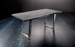 MCA Germany Jídelní stůl Calabria podnož trapez antik Rozměr: doska akácie šedá 5,5 cm 240 x 100